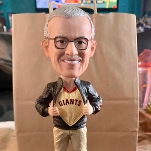 Brand New SF Giants Stan Lee Spider-Man Bobblehead